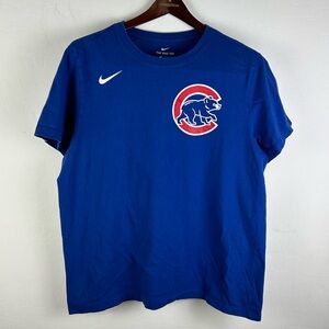 Nike Chicago Cubs Tee Men’s XL Blue Dri-Fit MLB Graphic Shirt Sports Fan Gear